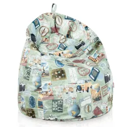Sitzsack Klassik - Premium Print-Stoff