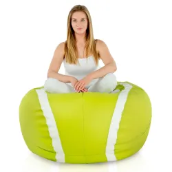 Limette Sitzsack Tennisball Kunstleder – Ansicht 4