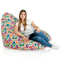 Sitzsack mit Rückenlehne XXL Drop - Premium Print-Stoff – Ansicht 47