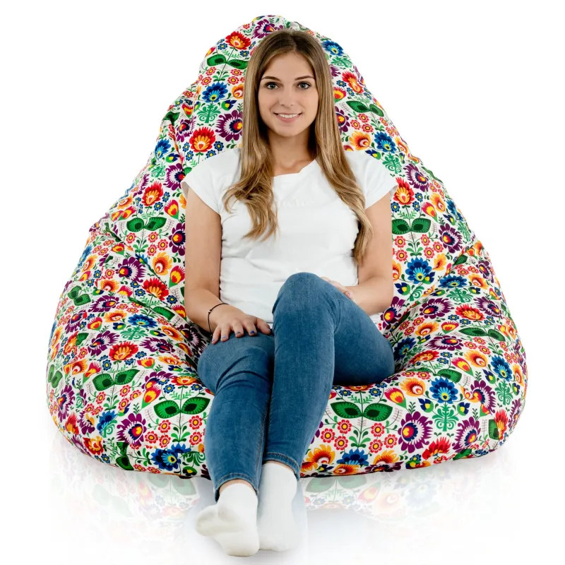 Sitzsack mit Rückenlehne XXL Drop - Premium Print-Stoff – Ansicht 60