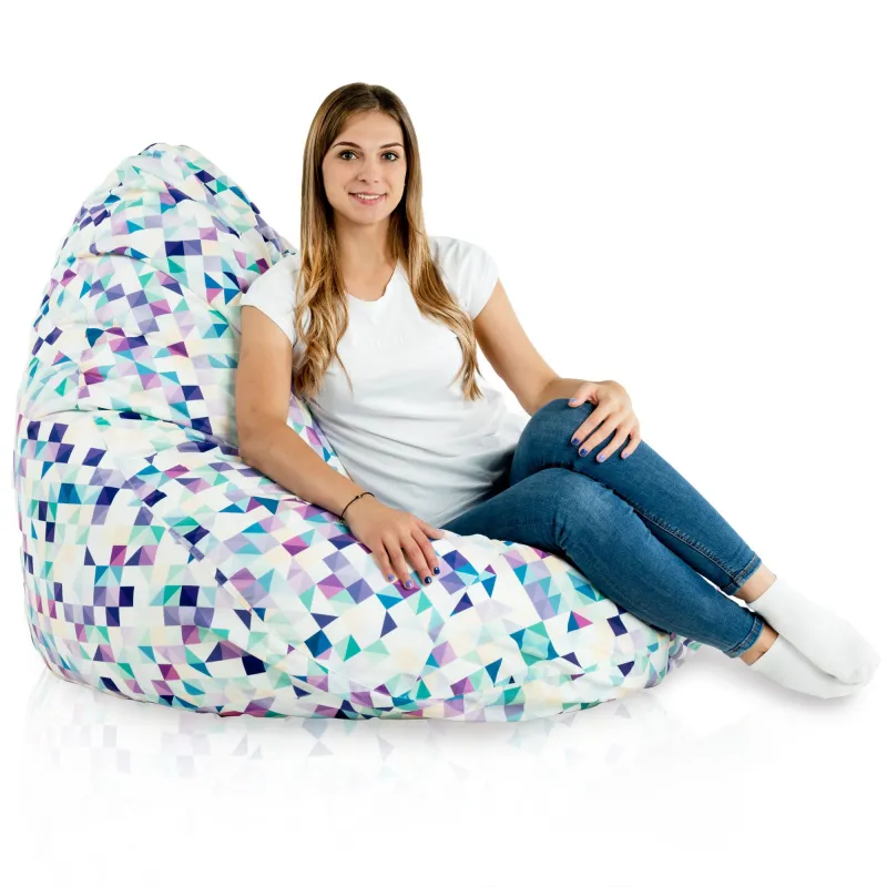 Sitzsack mit Rückenlehne XXL Drop - Premium Print-Stoff – Ansicht 41