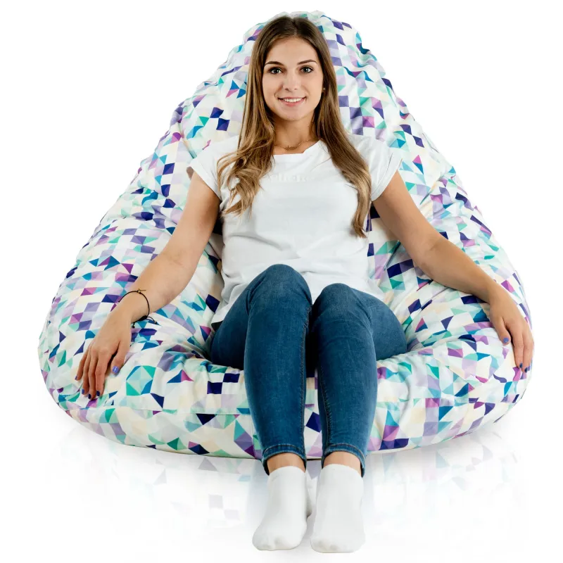 Sitzsack mit Rückenlehne XXL Drop - Premium Print-Stoff – Ansicht 70