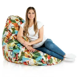 Sitzsack mit Rückenlehne XXL Drop - Premium Print-Stoff – Ansicht 72