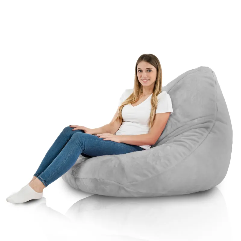 Sitzsack mit Rückenlehne XXL Drop - Yeti Kunstfell – Ansicht 3