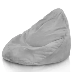 Sitzsack mit Rückenlehne XXL Drop - Yeti Kunstfell