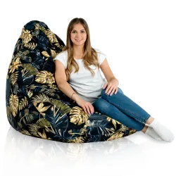 Sitzsack mit Rückenlehne XXL Drop - Premium Print-Stoff – Ansicht 53