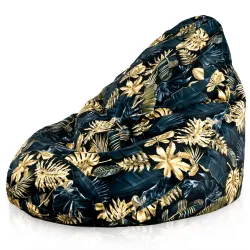 Sitzsack mit Rückenlehne XXL Drop - Premium Print-Stoff