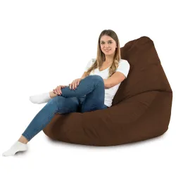 Sitzsack mit Rückenlehne XXL Drop - Soft-Velours – Ansicht 29
