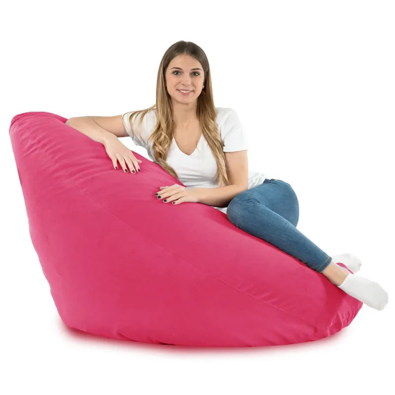 Sitzsack mit Rückenlehne XXL Drop - Soft-Velours – Ansicht 50
