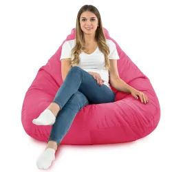 Sitzsack mit Rückenlehne XXL Drop - Soft-Velours – Ansicht 70