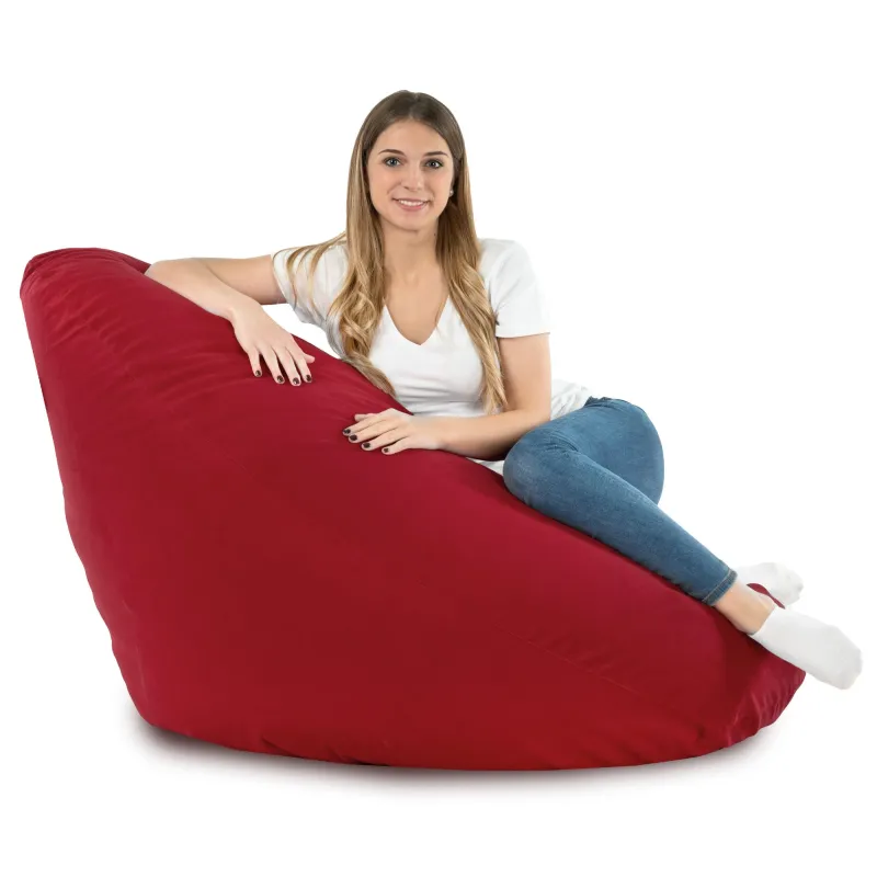 Sitzsack mit Rückenlehne XXL Drop - Soft-Velours – Ansicht 52