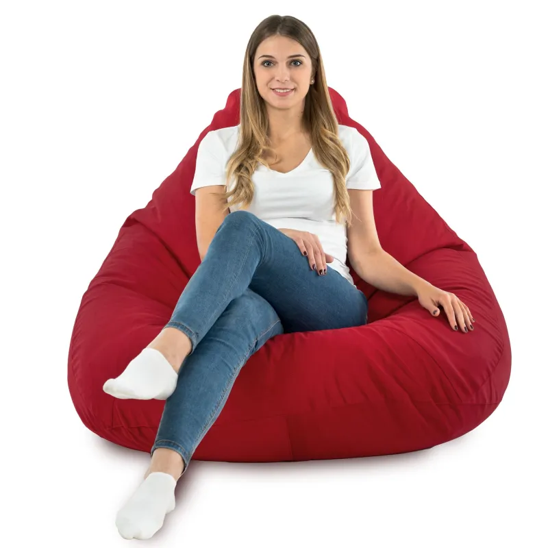 Sitzsack mit Rückenlehne XXL Drop - Soft-Velours – Ansicht 72