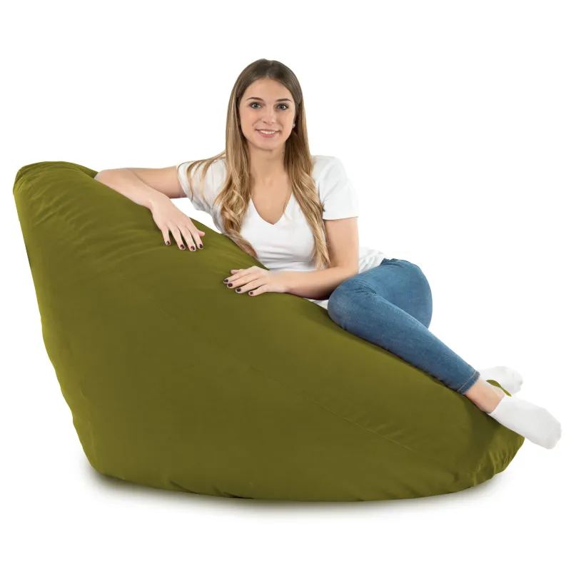 Sitzsack mit Rückenlehne XXL Drop - Soft-Velours – Ansicht 53