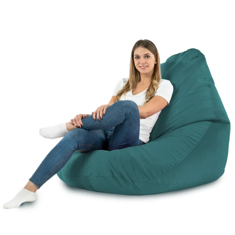 Sitzsack mit Rückenlehne XXL Drop - Soft-Velours – Ansicht 34