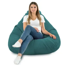 Sitzsack mit Rückenlehne XXL Drop - Soft-Velours – Ansicht 74