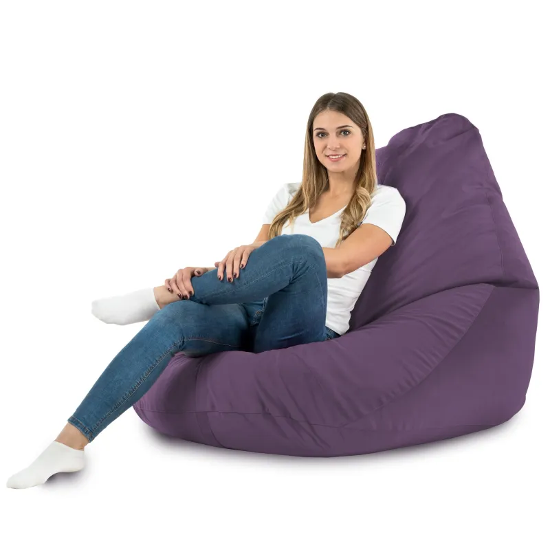 Sitzsack mit Rückenlehne XXL Drop - Soft-Velours – Ansicht 35