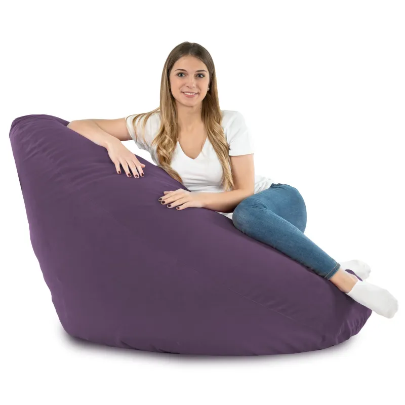 Sitzsack mit Rückenlehne XXL Drop - Soft-Velours – Ansicht 55