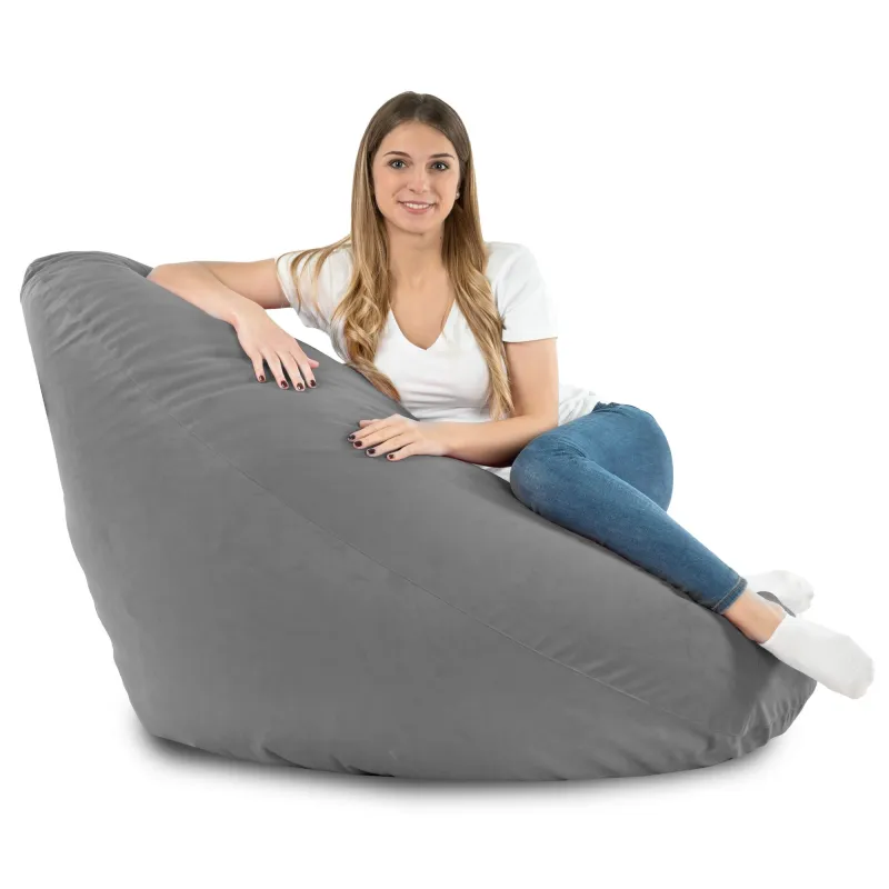 Sitzsack mit Rückenlehne XXL Drop - Soft-Velours – Ansicht 56