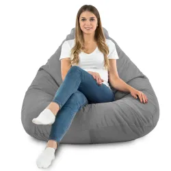 Sitzsack mit Rückenlehne XXL Drop - Soft-Velours – Ansicht 76