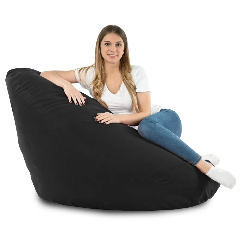 Sitzsack mit Rückenlehne XXL Drop - Soft-Velours – Ansicht 58