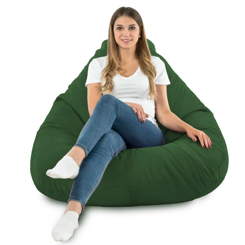 Sitzsack mit Rückenlehne XXL Drop - Soft-Velours – Ansicht 79