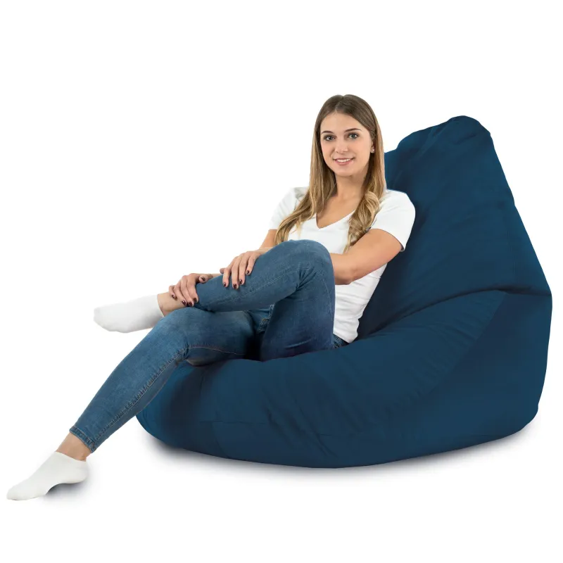 Sitzsack mit Rückenlehne XXL Drop - Soft-Velours – Ansicht 40