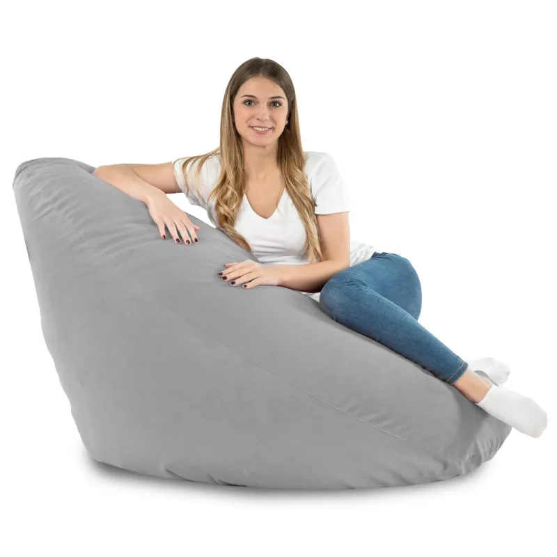 Sitzsack mit Rückenlehne XXL Drop - Soft-Velours – Ansicht 41