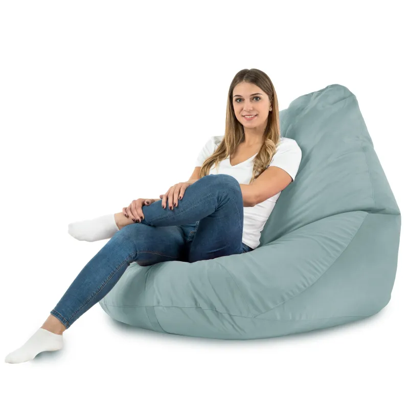 Sitzsack mit Rückenlehne XXL Drop - Soft-Velours – Ansicht 23
