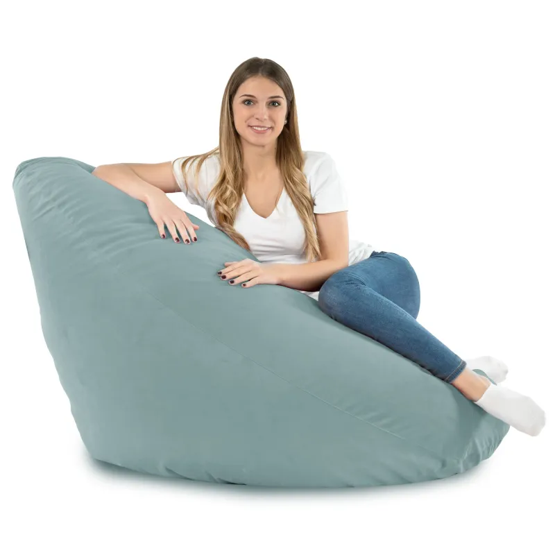 Sitzsack mit Rückenlehne XXL Drop - Soft-Velours – Ansicht 43