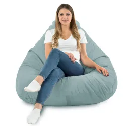 Sitzsack mit Rückenlehne XXL Drop - Soft-Velours – Ansicht 63