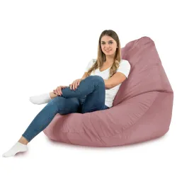 Sitzsack mit Rückenlehne XXL Drop - Soft-Velours – Ansicht 25