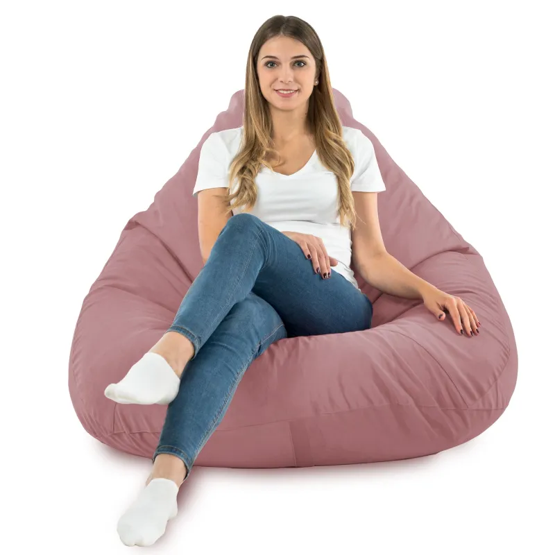Sitzsack mit Rückenlehne XXL Drop - Soft-Velours – Ansicht 65