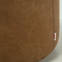 Pouf Runder Sitzhocker Zylinder - Premium Echtleder – Ansicht 5
