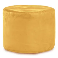 Pouf Runder Sitzhocker Zylinder - Soft-Velours