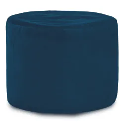 Pouf Runder Sitzhocker Zylinder - Soft-Velours