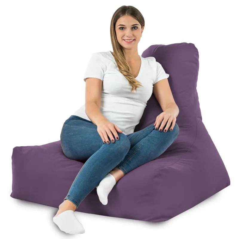 Sitzsack-Sessel mit Rückenlehne Bali - Soft-Velours – Ansicht 86
