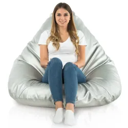 Sitzsack mit Rückenlehne XXL Drop - Kunstleder – Ansicht 8