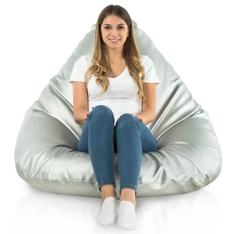Sitzsack mit Rückenlehne XXL Drop - Kunstleder – Ansicht 8