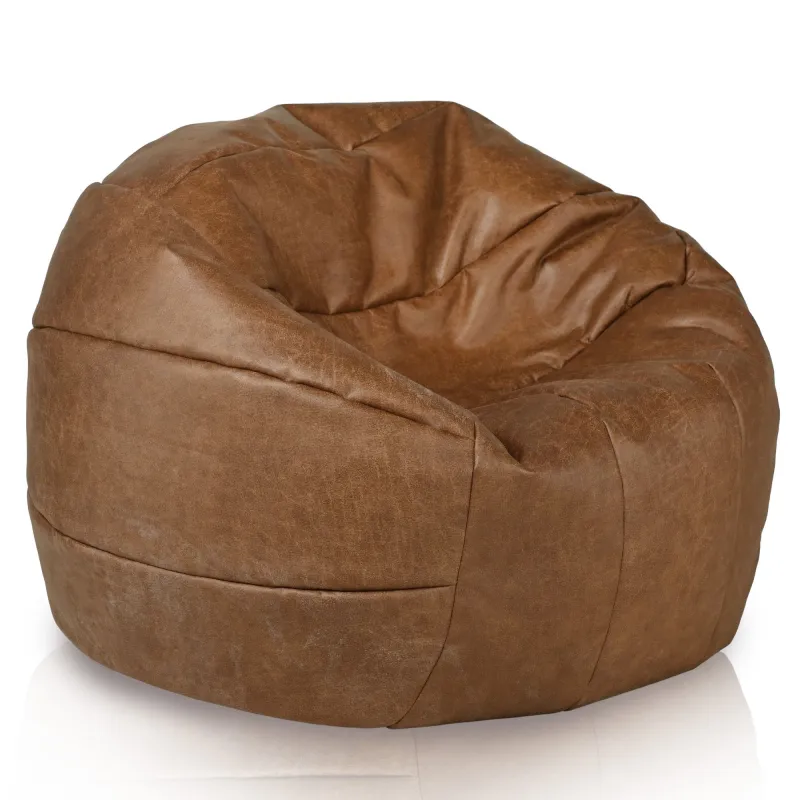 Sitzsack Fußball Retro - Premium Echtleder