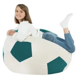 Königsblau Fußball Sitzsack Plüsch