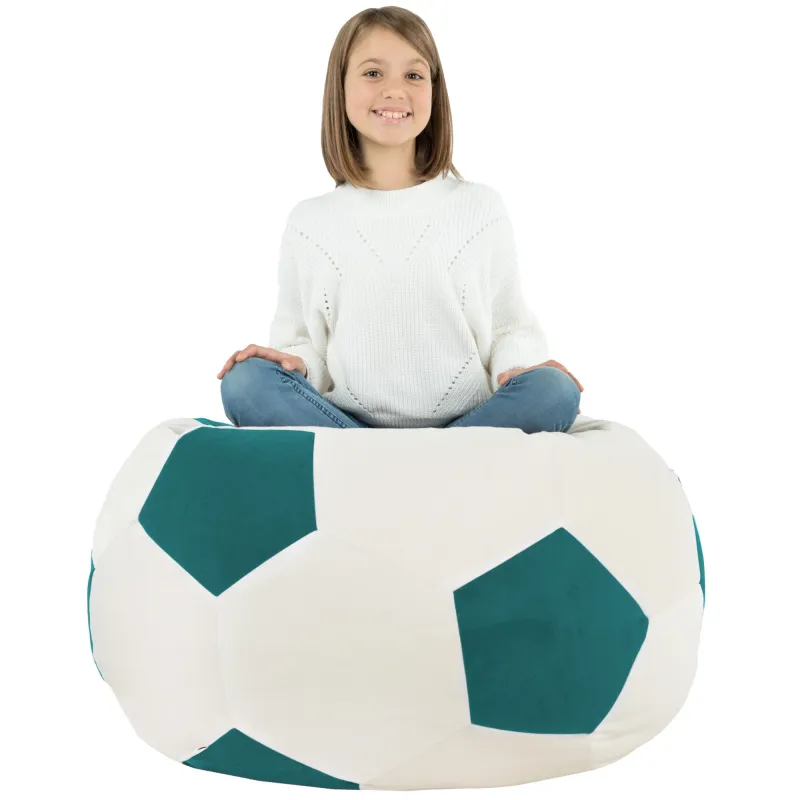 Königsblau Fußball Sitzsack Plüsch
