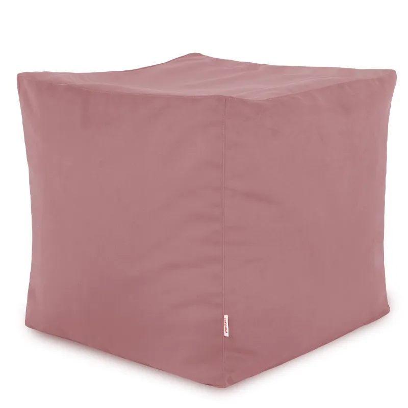 Pouf Sitzwürfel Quadratisch - Soft-Velours – Ansicht 7