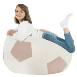 Sessel Sitztzsack Fußball XL für Kinder - Soft-Velours – Ansicht 14