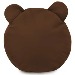 Runder Fußhocker für Kinder Teddy - Soft-Velours