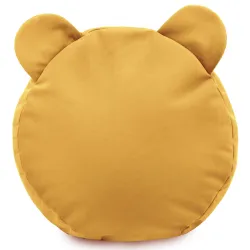 Runder Fußhocker für Kinder Teddy - Soft-Velours