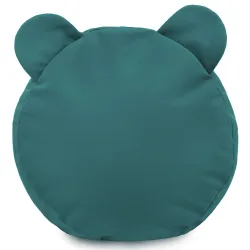Runder Fußhocker für Kinder Teddy - Soft-Velours