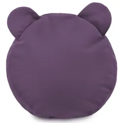 Runder Fußhocker für Kinder Teddy - Soft-Velours