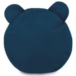 Runder Fußhocker für Kinder Teddy - Soft-Velours