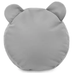 Runder Fußhocker für Kinder Teddy - Soft-Velours