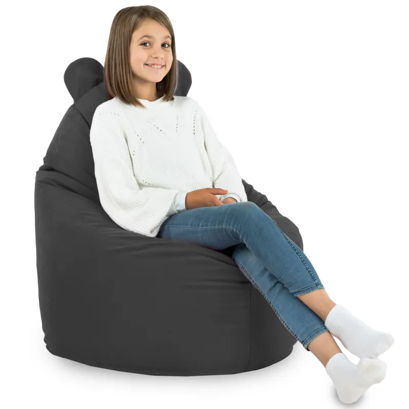Kinder-Sitzsack-Sessel Teddy - Soft-Velours – Ansicht 46